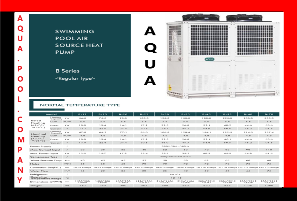 Egypt Swimming Pool Heat Pumps